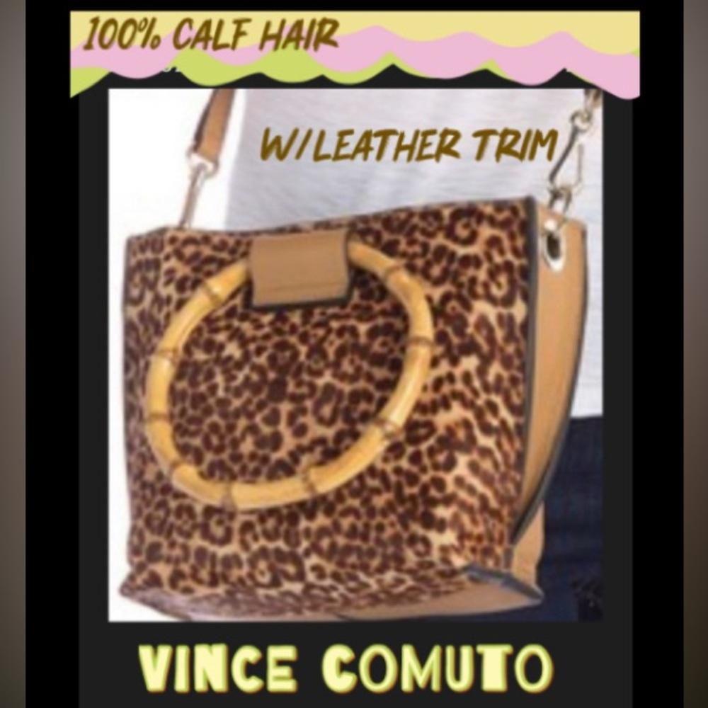 Vince Camuto Leather & Calf Hair Crossbody - Picture 4 of 8